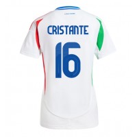 Camiseta Italia Bryan Cristante #16 Visitante Equipación para mujer Eurocopa 2024 manga corta